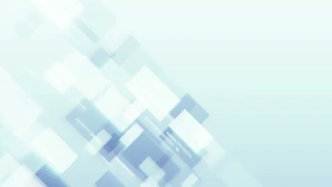Light abstract background with square particles moving in clean shiny space. Видео 94851311