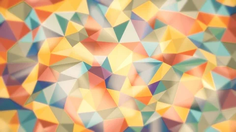 Light abstract background of triangles of different colors with soft edges Stock Footage 91639748