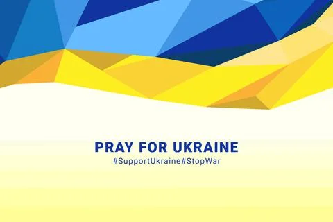 Light abstract background with voluminous ukraine flag vector support ukraine Stock Illustration