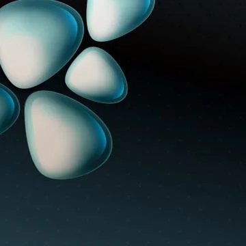 Light abstract bubbles composition with space for text. abstract background t イラスト素材