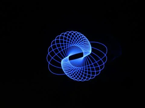 Light abstract forms symmetrical round different colors Stock Illustration