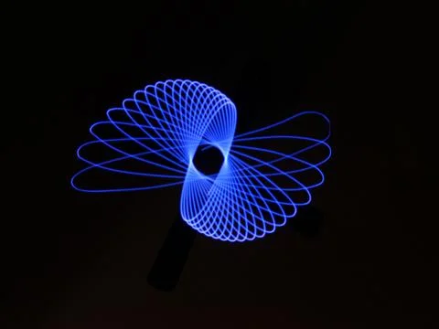 Light abstract forms symmetrical round different colors Stock Illustration