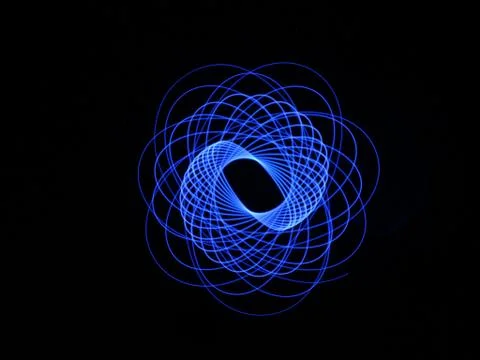 Light abstract forms symmetrical round different colors Stock Photos