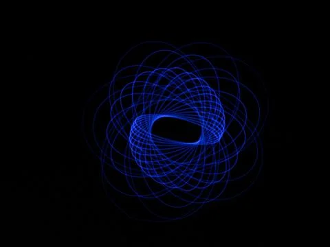 Light abstract forms symmetrical round different colors Stock Photos