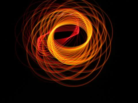 Light abstract forms symmetrical round different colors Stock Photos