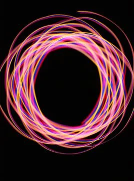 Light abstract forms symmetrical round different colors Foto stock