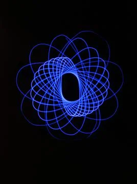 Light abstract forms symmetrical round different colors Stock Photos