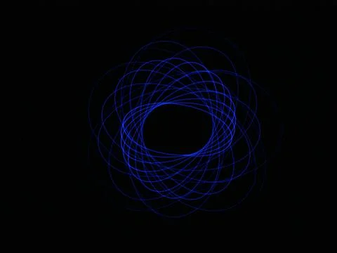 Light abstract forms symmetrical round different colors Stock Photos