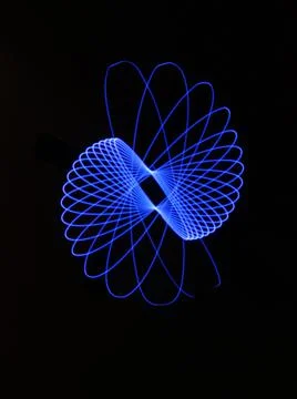 Light abstract forms symmetrical round different colors Stockfoto's