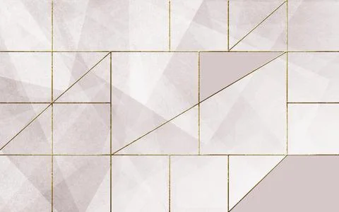 Light abstract geometric background with geometric lattice Stock Illustration