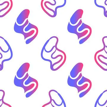 Light abstract phenomenal seamless pattern textile print. repeat pattern back Stock Illustration