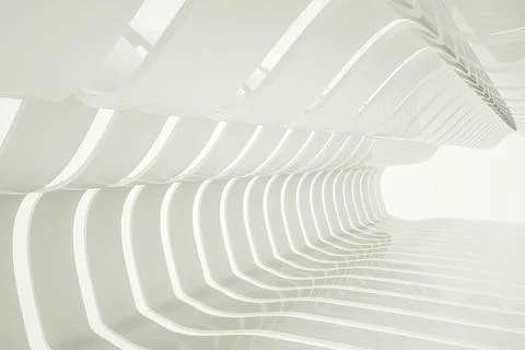 Light abstract three-dimensional background. 3d render illustration Stock Illustration