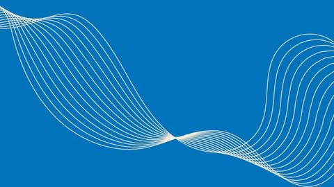 Light Abstract Wave Lines On Blue Background Stock Illustration