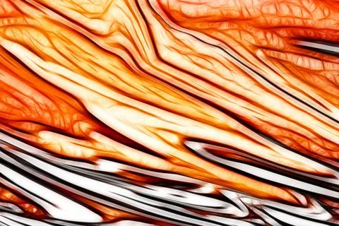 A light abstraction with orange threads. Stock Illustration