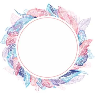 Light Air Romantic Frame Stock Illustration