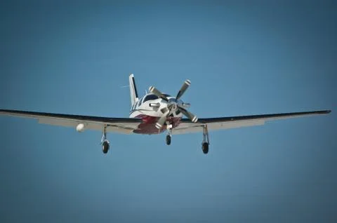 Light Aircraft in Flight Stock Photos