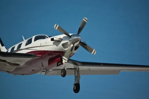 Light Aircraft in Flight Stock Photos