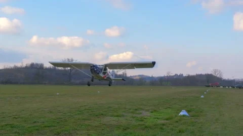 Light aircraft taking off, 4k 库存影片 46129911