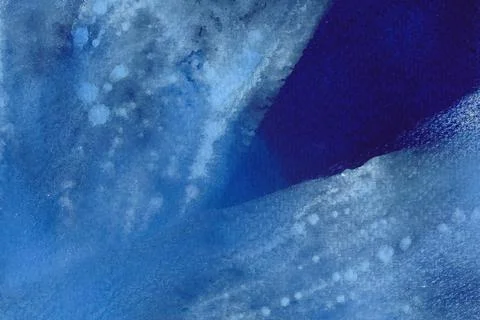 Light and dark blue splash watercolor texture. Stock Illustration