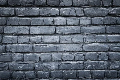 Light and dark gray bricks on the wall decoration for background Stock Photos