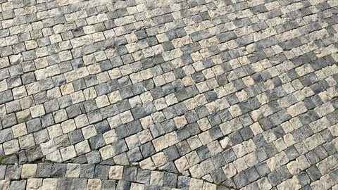 Light and dark gray square tiles, road pedestrian pavement, texture backgro.. Stock Photos