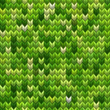 Light and dark green knit seamless pattern. EPS 10 vector Stock Illustration