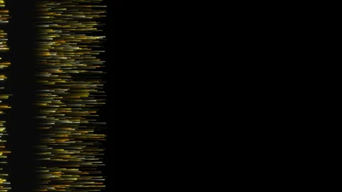 Light and dark yellow comet particle beams moving from left to right Stock-Footage 321967702