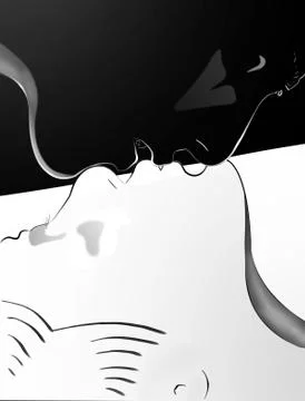 Light and darkness. Stock Illustration