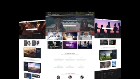 Light and Dynamic Promotion for Webdesign and Websites 스톡 After Effects