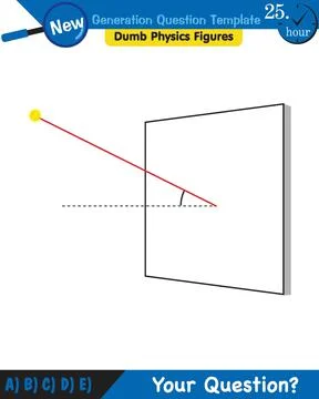 Light and enlightenment, refraction of light, Convex and Concave Lenses Stock Illustration