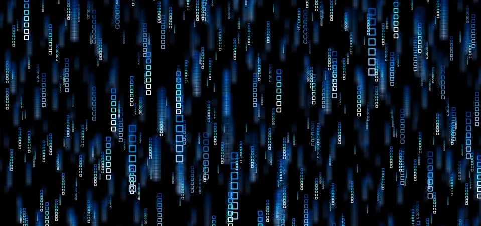 Light and gradient square pattern Move quickly on a dark background Modern te Stock Illustration