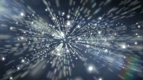 Light and Particles Background. Infinity space animation Stock Footage 59892493