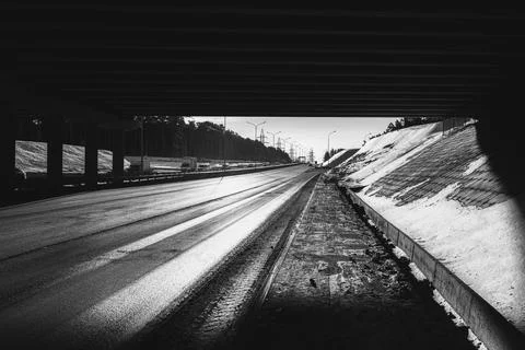 Light and Road 스톡 사진