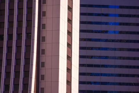 Light and shadow between buildings Stock Photos