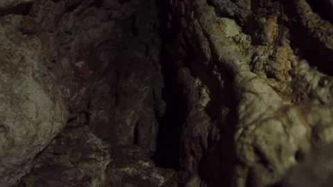 Light and shadow in cave Stock Footage 197515621