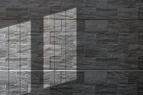 Light and shadow concept on gray cement floor Stock Photos