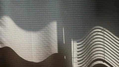 Light and shadow on the curtain, backgrounds Stock Footage 149718573