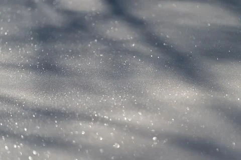 Light and shadow on fresh snow. Patterns of light and shadow on smooth snow surf Stock Photos