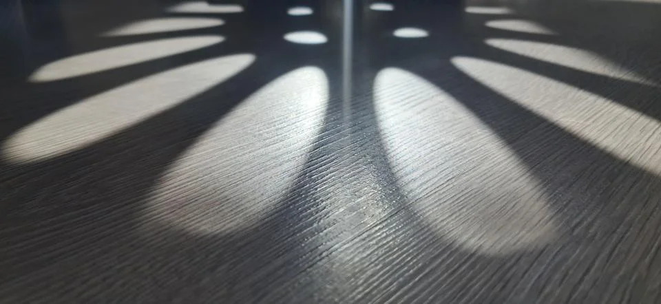 Light and Shadow Overlay Effect on Wooden Texture Floor Stock Photos