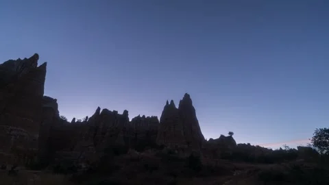 Light and Shadow Play Over Yunnan Earth Forest Geologic Landscape Time-lapse Stock Footage 326702889
