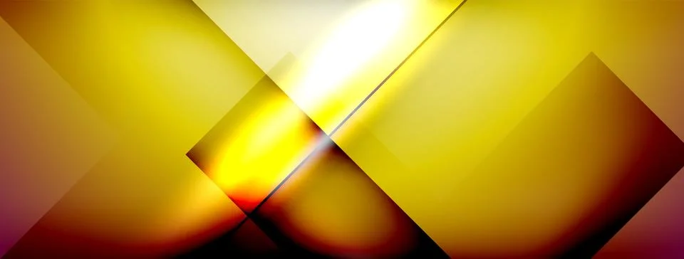 Light and shadow squares and lines abstract background Stockillustratie