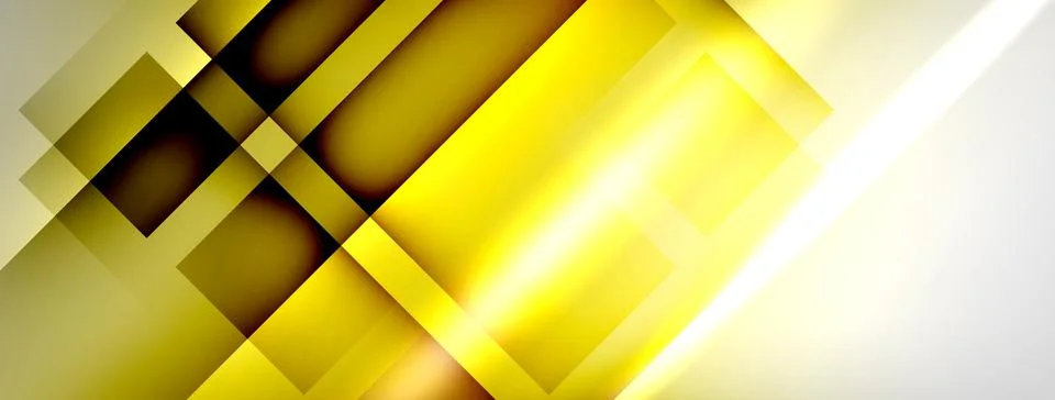 Light and shadow squares and lines abstract background Stockillustratie