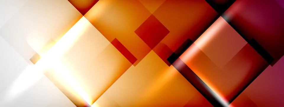 Light and shadow squares and lines abstract background Stockillustratie