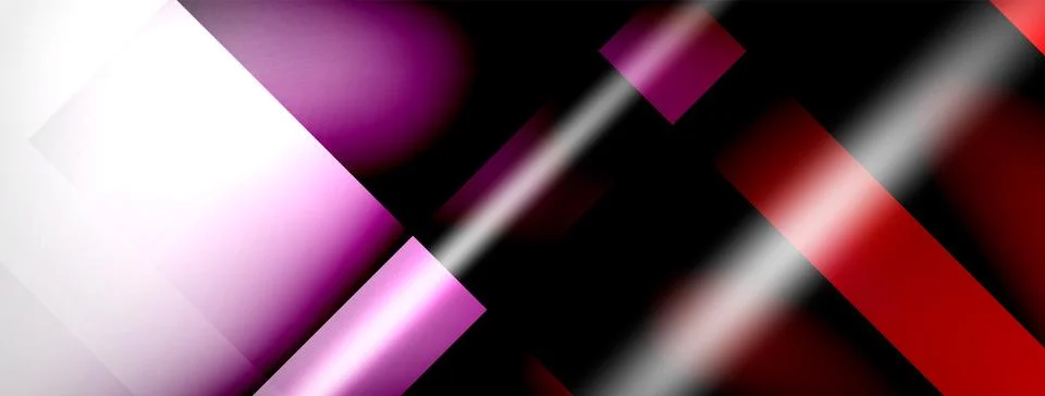 Light and shadow squares and lines abstract background Stockillustratie
