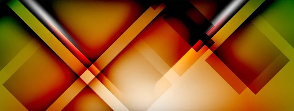Light and shadow squares and lines abstract background 스톡 일러스트