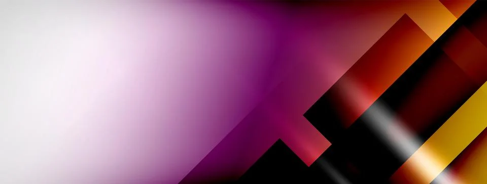 Light and shadow squares and lines abstract background Stock Illustration