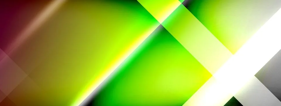Light and shadow squares and lines abstract background Stock Illustration