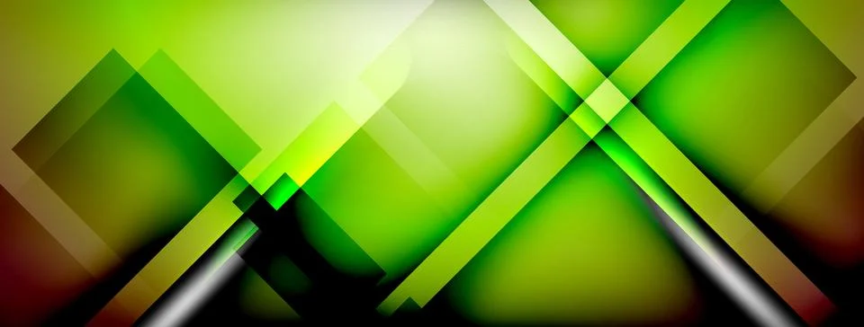Light and shadow squares and lines abstract background Stock Illustration