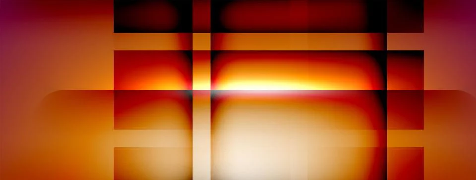 Light and shadow squares and lines abstract background Ilustración de archivo