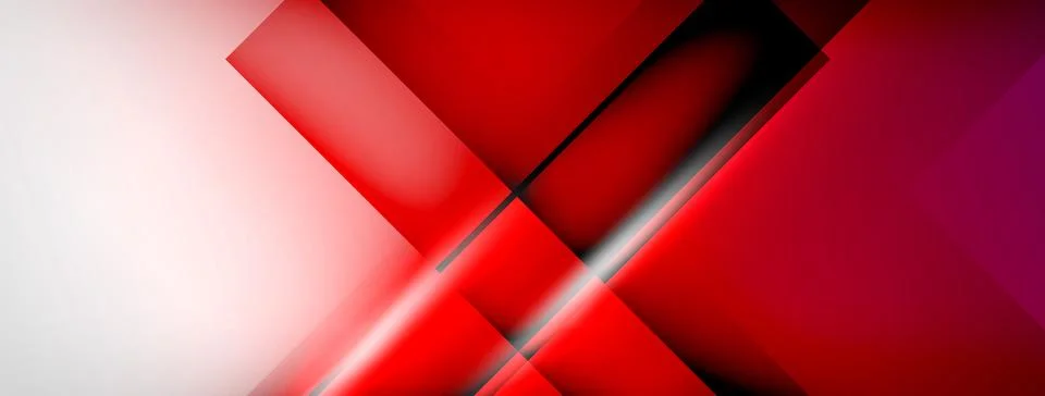 Light and shadow squares and lines abstract background Stock Illustration